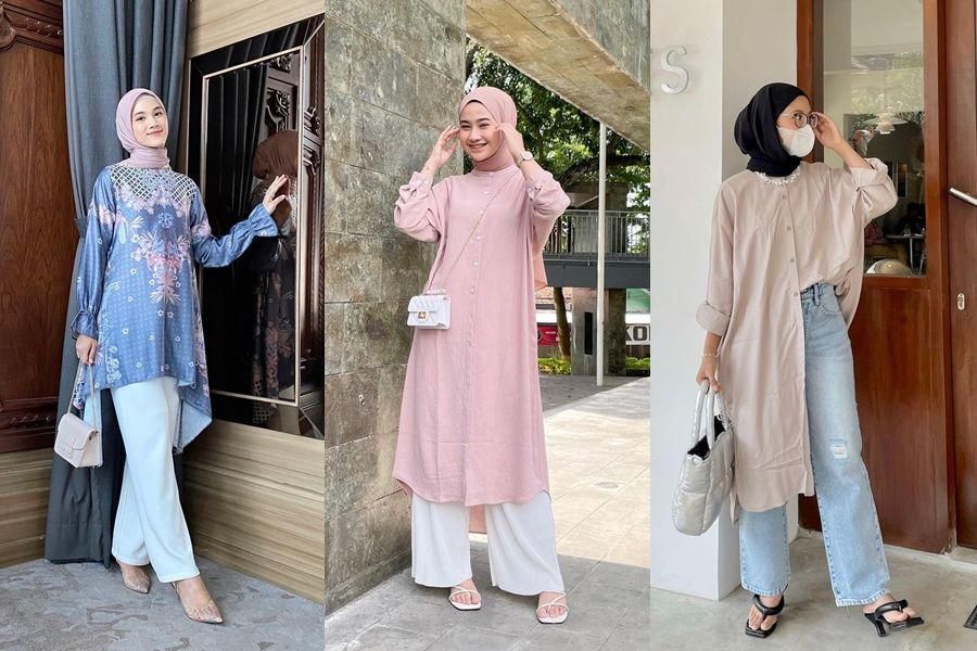 model baju tunik panjang
