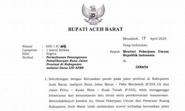 Pemerintah Aceh Barat Ajukan Dana Pusat Untuk Proyek Strategis Baru